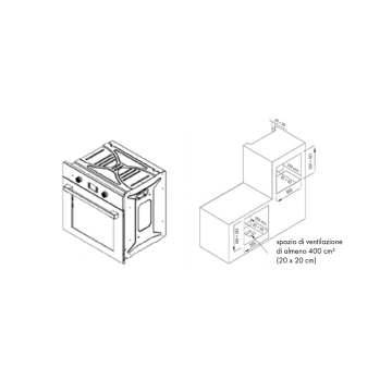 Forno multifunzione colore inox con 3 manopole classe A - Samet Calliope 2021