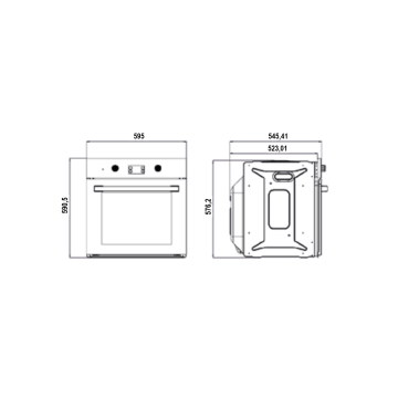 Forno multifunzione colore inox con 3 manopole classe A - Samet Calliope 2021