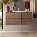 Mobile bagno sospeso colore rovere mercure Jupiter100 101x47x51H