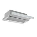 Cappa sottopensile Tecnowind Slim90 colore grigio con frontalino inox  estraibile classe D