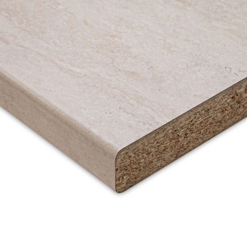 Top cucina colore effetto marmo travertino 60x60x3.8H