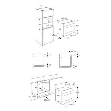 Forno microonde da incasso Bertazzoni F457PROMWTX 32 litri inox