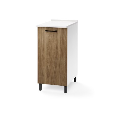 Base cucina con anta 40x50x85H colore noce naturale