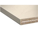 Top cucina colore beige cemento bordato 220 cm