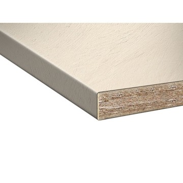 Top cucina colore beige cemento bordato 220 cm