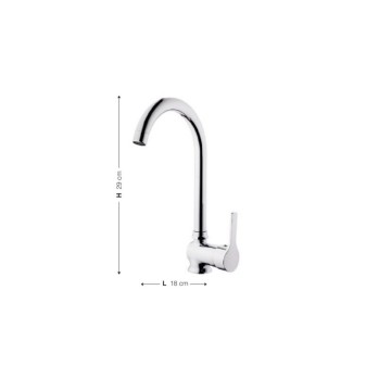 Miscelatore lavello cucina finitura cromo - Blueye | Toscohome