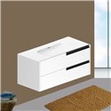 Mobile bagno sospeso Modular colore bianco opaco con cassetti 100x45x50H