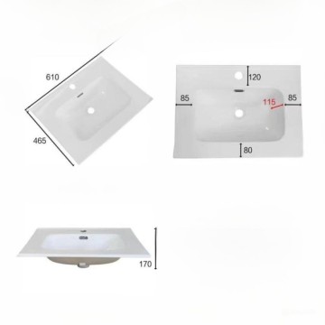 Mobile bagno sospeso colore verde oliva 2 cassetti Invicta 60x45x48H