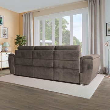 Divano Kendall2 penisola reversibile letto estraibile colore cappuccino 273x177x95H
