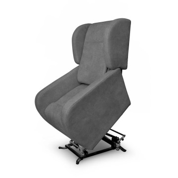 Poltrona alza persona 2 motori Lift 2 tessuto grigio