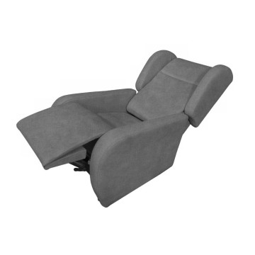 Poltrona alza persona 2 motori Lift 2 tessuto grigio
