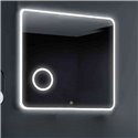 Specchio bagno illuminazione LED anti appannamento Hanoi 80x80: innovazione e stile per un bagno di design