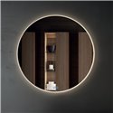 Specchio rotondo per bagno retroilluminato anti appannamento Renhu80: eleganza senza tempo e tecnologia avanzata