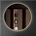 Specchio rotondo per bagno retroilluminato anti appannamento Renhu120: eleganza senza tempo e tecnologia avanzata