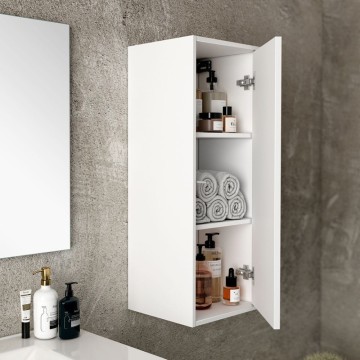 Colonna pensile bagno colore bianco Push 35x30.5x90H