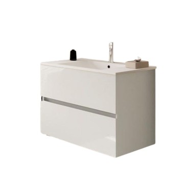 Mobile bagno sospeso Sevilla bianco 100x44.6x52H: eleganza e praticità per un bagno moderno