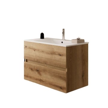 Mobile bagno sospeso Sevilla rovere quercia 100x44.6x52H: eleganza e praticità per un bagno moderno