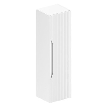 Colonna bagno sospesa Soho colore bianco opaco effetto cannettato 35x30x120H