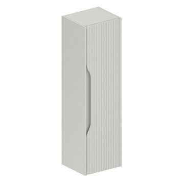 Colonna bagno sospesa Soho colore cashmere opaco effetto cannettato 35x30x120H