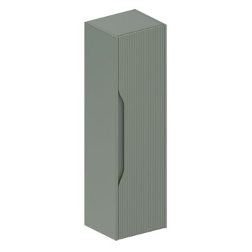 Colonna bagno sospesa Soho colore verde opaco effetto cannettato 35x30x120H