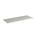 Piano lavabo rettangolare truciolare idrorepellente colore rovere grigio 80x45x1.9H