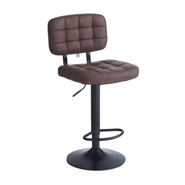 Sgabello Mavi ecopelle marrone e base nera: Stile, Comfort e Funzionalità per i tuoi spazi