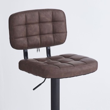 Sgabello Mavi ecopelle marrone e base nera: Stile, Comfort e Funzionalità per i tuoi spazi