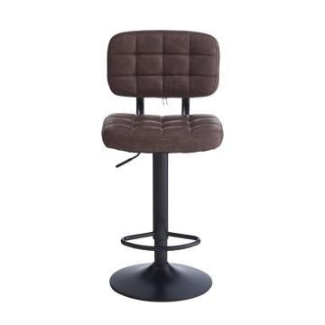 Sgabello Mavi ecopelle marrone e base nera: Stile, Comfort e Funzionalità per i tuoi spazi