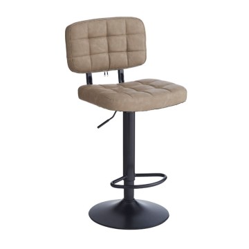 Sgabello Mavi ecopelle tortora e base nera: Stile, Comfort e Funzionalità per i tuoi spazi