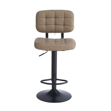 Sgabello Mavi ecopelle tortora e base nera: Stile, Comfort e Funzionalità per i tuoi spazi