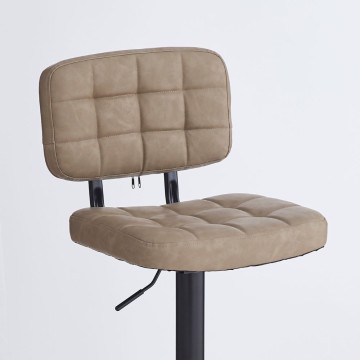 Sgabello Mavi ecopelle tortora e base nera: Stile, Comfort e Funzionalità per i tuoi spazi