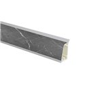 Alzatina becco di civetta in pvc effetto marmo grigio 500x2.5x3.9H