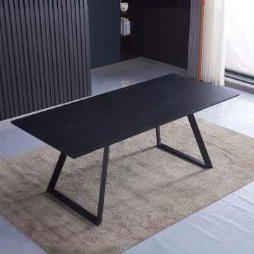 Tavolo Allungabile Shelton colore nero 160x90x76H: Stile, funzionalità e resistenza