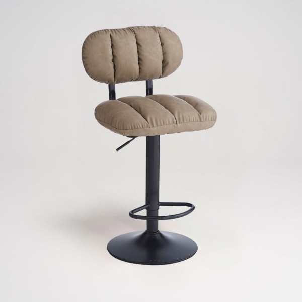 Sgabello bar ecopelle tortora Tati - Stile e comfort in un design contemporaneo Sgabello bar ecopelle tortora Tati - Stile e comfort in un design contemporaneo