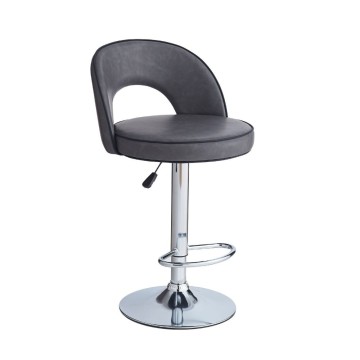 Sgabello Lisa ecopelle grigio: eleganza e comfort in un'unica soluzione