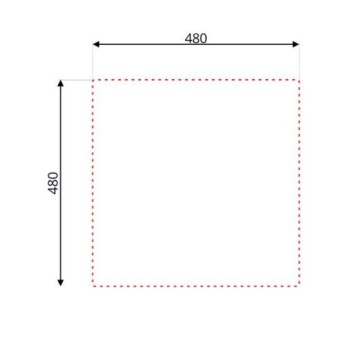 lavello incasso una vasca 50x50 cm | ToscoHome