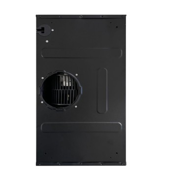 Cappa sottopensile nera 60 cm con frontalino inox | Toscohome