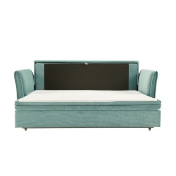 Divano Letto Cassie 3 posti tessuto verde acqua 176x93x97H: Stile, Comfort e Funzionalità