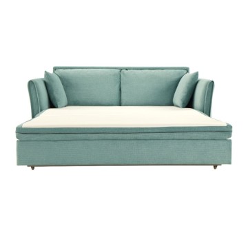 Divano Letto Cassie 3 posti tessuto verde acqua 176x93x97H: Stile, Comfort e Funzionalità