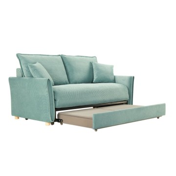 Divano Letto Cassie 3 posti tessuto verde acqua 176x93x97H: Stile, Comfort e Funzionalità