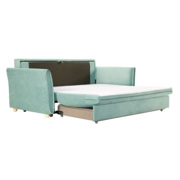 Divano Letto Cassie 3 posti tessuto verde acqua 176x93x97H: Stile, Comfort e Funzionalità