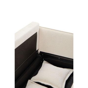 Divano Letto Ghide colore panna 217x86x95H:Comfort e Funzionalità