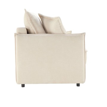 Divano Letto Ghide colore panna 217x86x95H:Comfort e Funzionalità