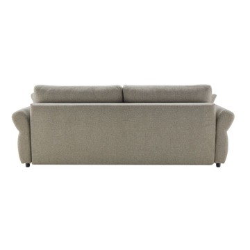 Divano Letto con topper Loki colore tortora 245x105x92H