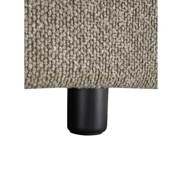 Divano Letto con topper Loki colore tortora 245x105x92H