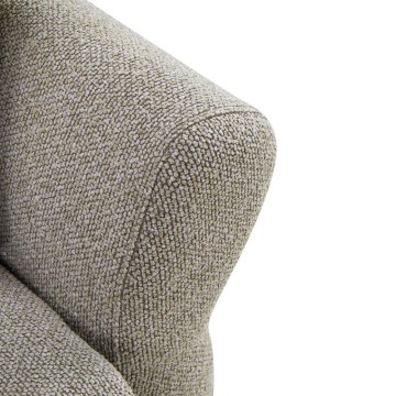 Divano Letto con topper Loki colore tortora 245x105x92H