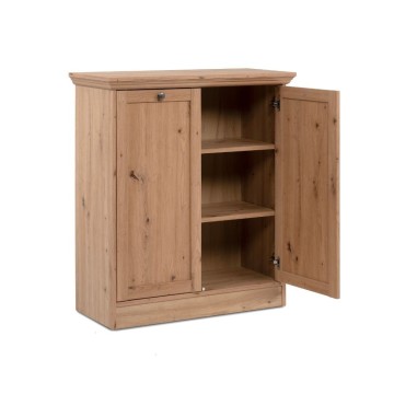 Madia 2 ante rovere anticato Timber01A 80x35x90H Il fascino del legno naturale nella tua casa