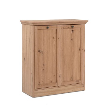 Madia 2 ante rovere anticato Timber01A 80x35x90H Il fascino del legno naturale nella tua casa