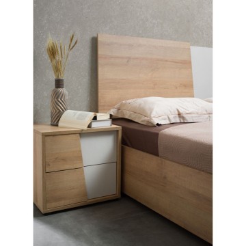 Camera da letto Fadri rovere miele e calce grigio: un connubio di stile e funzionalità