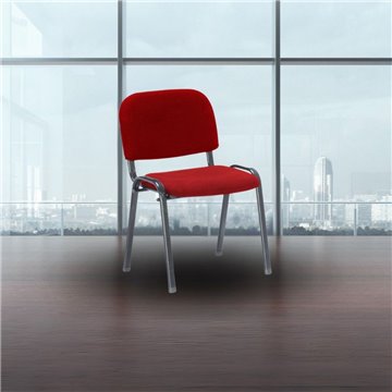 Sedia ufficio impilabile HI01R colore rosso